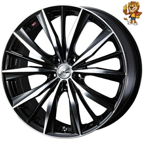 4本セット販売 ウェッズ　weds LEONIS VX (BKMC) 19inch 8.0J PCD114.3/5H 38 レオニス VX 法人限定受取