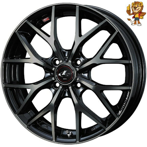 4本セット販売 ウェッズ　weds LEONIS MX (PBMC/TI) 14inch 5.5J PCD100/4H 42 レオニス MX 法人限定受取