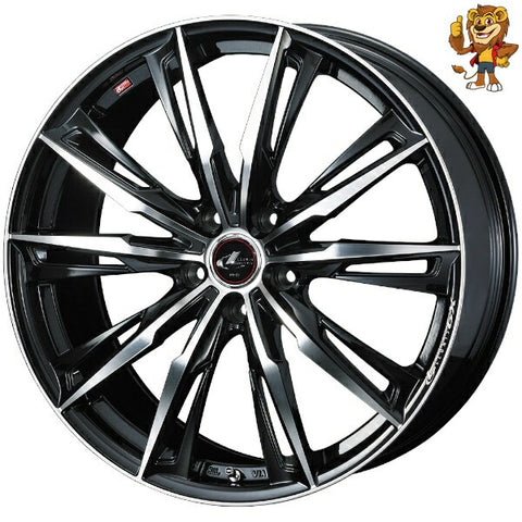 4本セット販売 ウェッズ　weds LEONIS GX (PBMC) 19inch 8.0J PCD114.3/5H 43 レオニス GX 法人限定受取