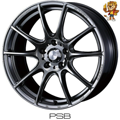 単品販売 ウェッズ　weds WEDSSPORT SA25R (PSB) 18inch 9.5J PCD114.3/5H 12 ウェッズスポーツ SA25R 法人限定受取