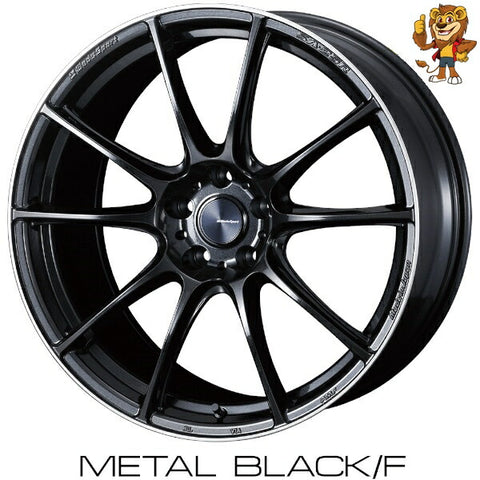 単品販売 ウェッズ　weds WEDSSPORT SA25R (M-BLK) 19inch 8.0J PCD114.3/5H 45 ウェッズスポーツ SA25R 法人限定受取