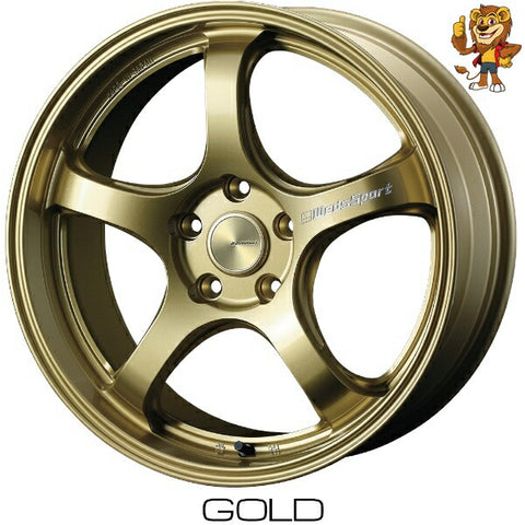 単品販売 ウェッズ　weds WEDSSPORT RN05M (GOLD) 18inch 8.5J PCD114.3/5H 52 ウェッズスポーツ RN05M 法人限定受取