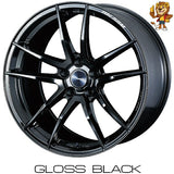 4本セット販売 ウェッズ　weds WEDSSPORT RN55M (GLOSS BLAK) 18inch 8.0J PCD114.3/5H 45 ウェッズスポーツ RN55M 法人限定受取