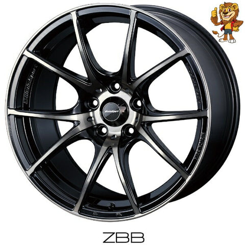 4本セット販売 ウェッズ　weds WEDSSPORT SA10R (ZBB) 18inch 8.5J PCD114.3/5H 35 ウェッズスポーツ SA10R 法人限定受取