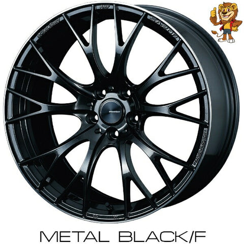 4本セット販売 ウェッズ　weds WEDSSPORT SA20R (BLK) 19inch 9.5J PCD114.3/5H 38 ウェッズスポーツ SA20R 法人限定受取