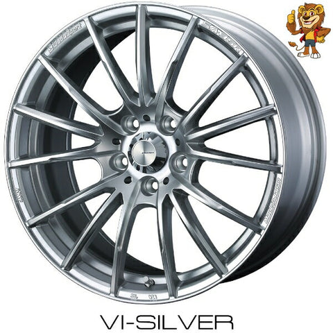 4本セット販売 ウェッズ　weds WEDSSPORT SA35R (VI-SIL) 18inch 9.5J PCD100/5H 45 ウェッズスポーツ SA35R 法人限定受取