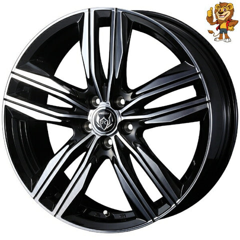 単品販売 ウェッズ　weds  RIZLEY DS (BKP) 17inch 7.0J PCD:100/5H インセット:48 ライツレー ディーエス 法人限定受取