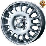 4本セット販売 ウェッズ　weds  VICENTE 04EV (SIL) 13inch 4.5J PCD:100/4H インセット:50 ヴィセンテ ゼロフォー 法人限定受取