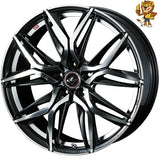 4本セット販売 ウェッズ　weds LEONIS LM (PBMC) 16inch 6.5J PCD:114.3/5H インセット:52 レオニスLM 法人限定受取