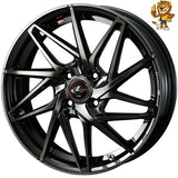 4本セット販売 ウェッズ　weds LEONIS IT (PBMC/TI) 16inch 6.0J PCD:100/4H インセット:42 レオニスIT 法人限定受取