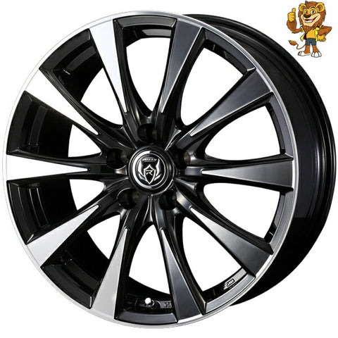 4本セット販売 ウェッズ weds RIZLEY DI (BKP) 15inch 6.0J PCD:114.3