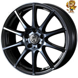 単品販売 ウェッズ　weds RIZLEY KC (BKPBC) 17inch 7.0J PCD:114.3/5H インセット:40 ライツレーKC 法人限定受取