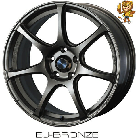 単品販売 ウェッズ　weds WEDSSPORT SA75R (EJ-BRO) 18inch 9.5J PCD:114.3/5H インセット:45 ウェッズスポーツSA75R 法人限定受取