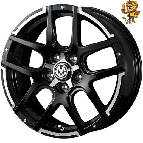 単品販売 ウェッズ　weds MUD VANCE 04 (BKP) 17inch 7.0J PCD:114.3/5H インセット:45 マッドヴァンス 04 法人限定受取