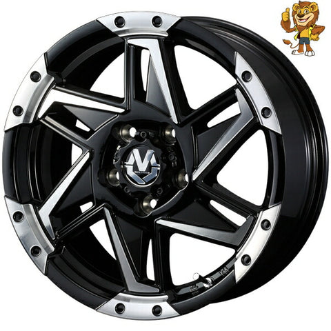 単品販売 ウェッズ　weds MUD VANCE 05 (BKP) 17inch 7.0J PCD:114.3/5H インセット:45 マッドヴァンス 05 法人限定受取