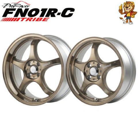 単品販売 5ZIGENインターナショナル FN01R-C TRIBE 15inch 6.0J PCD100/4H インセット：38 ブロンズクリア (BC) ご注文前要在庫確認