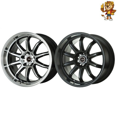 4本セット販売 5ZIGENインターナショナル FIREBALL RR 17inch 7.0J PCD100/5H インセット：45 マットブラック (MBK) ご注文前要在庫確認