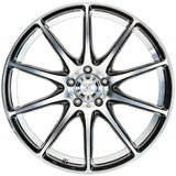 単品販売 5ZIGENインターナショナル D-EURO SPORT 19inch 7.5J PCD114.3/5H インセット：50 ブラックポリッシュ (BP) ご注文前要在庫確認